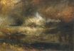 Уильям Тёрнер - Бурное море с пылающим крушением корабля 1835-1840
