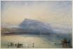 Уильям Тёрнер - Голубое озеро Риги Люцерна Восход солнца 1842