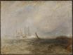 Уильям Тёрнер - Рыболовные лодки, перевозящие битое судно в порт Руйсад 1844