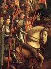 Ян ван Эйк - Гентский алтарь, фрагмент. Воинство Христово 1432