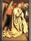 Ян ван Эйк - Благовещение ангела с внешней стороны левой панели алтаря Гента 1432