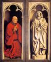 Ян ван Эйк - Донатор (заказчик алтаря) и Святой Иоанн Креститель. Гентский алтарь 1432