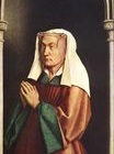 Ян ван Эйк - Изабелла Борлют, Жена донатора. Гентский алтарь, Внешняя сторона алтаря 1432