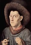 Ян ван Эйк - Мужчина с гвоздикой 1435
