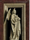 Ян ван Эйк - Благовещение. Архангел Гавриил 1440