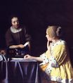 Ян Вермеер - Хозяйка и служанка. Дама и ее служанкой, держащая письмо 1666-1667