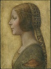 Леонардо да Винчи - Портрет молодой невесты. La Bella Principessa 1490-1499