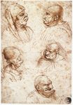 Пять карикатурных голов 1490