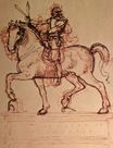 Леонардо да Винчи - Рисунок конного памятника 1500