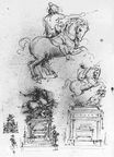 Этюд для конного памятника Франческо Сфорца 1510