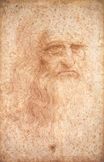 Леонардо да Винчи - Портрет бородатого человека, возможно, автопортрет 1513