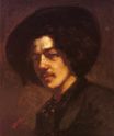 Портрет Уистлера с шляпой 1858