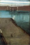 Этюд для Ноктюрн в голубом и золотом. Залив Вальпараисо 1866