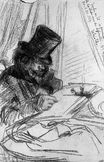 Джеймс Уистлер - Фантин Латур рисунок Солнца 1869