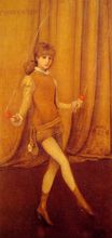Джеймс Уистлер - Гармония в желтом и золотом. Золотая девушка Конни Гилкрист 1873