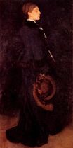 Композиция в коричневом и черном цвете. Портрет мисс Роза Кордер 1878