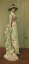 Джеймс Уистлер - Гармония в розовом и сером. Lady Meux 1881