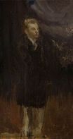 Джеймс Уистлер - Портрет мужчины. Этюд 1885