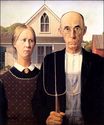 Grant Wood most famous paintings. American Gothic 1930