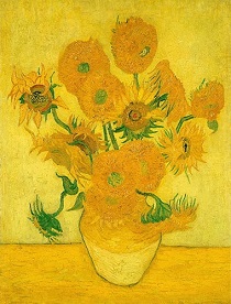 Винсент ван Гог - Ваза с пятнадцатью подсолнухами 1888