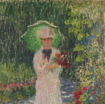 Клод Моне - Камилла с зеленым зонтиком 1876
