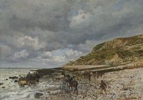 Клод Моне - Лошади на Хеве 1863