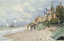 Клод Моне - Пляж в Трувиль 1870