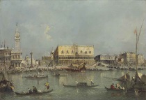 Франческо Гварди - Венеция, Бачино-ди-Сан-Марко, с Пьяццеттой и Дворцом дожей 1765