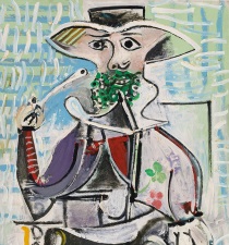 Пабло Пикассо - Мужчина с трубкой 1969
