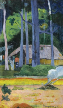 Поль Гоген - Хижина под деревьями 1892