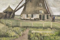 Винсент ван Гог - Лаакмолен, возле Гааги. Ветряная мельница 1882