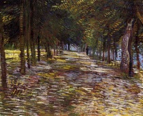 Винсент ван Гог - Авеню в парке Войер-д'Аргенсон в Аньере 1887