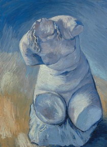 Vincent Van Gogh - Statuette de plâtre: Torse de femme, vue de face 1887