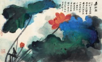 Чжан Дацян - Цветение лотоса 1975